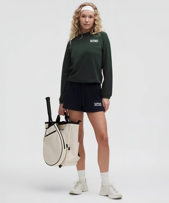 露露LULU Cotton French Terry Crewneck Pullover Tennis Club 抓绒衣
