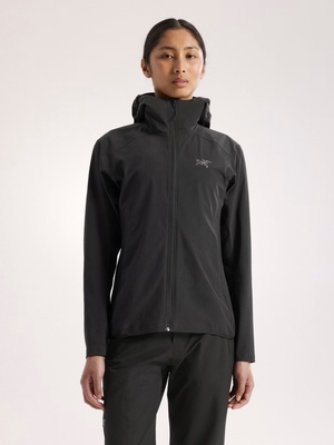 始祖鸟 Arc'teryx Gamma Lightweight Hoody Women Black XS 超薄款软壳夹克 女士 黑色