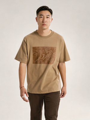 始祖鸟 Arc'teryx Kragg Cotton Lithographica Shirt SS Men's 宽松版型 印石板 棉质衬衫