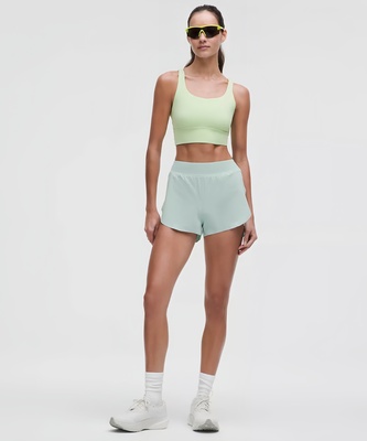 露露LULU Fast and Free High-Rise Classic Fit Split Short 3 运动短裤