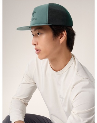 始祖鸟 Arc'teryx LOGO FLAT BRIM TRUCKER HAT &nbsp;徽标平沿棒球帽