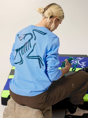 始祖鸟 Arc'teryx Kragg 棉质Bird 圆领衬衫长袖 女装鸟标T恤