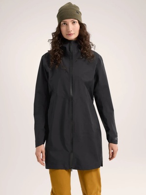 始祖鸟 Arc'teryx &nbsp;Salal Jacket WS &nbsp;Black S 硬壳长款冲锋衣