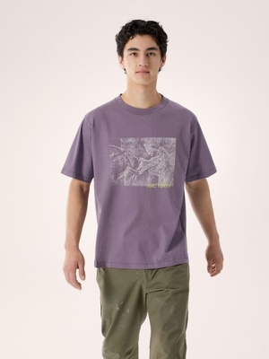 始祖鸟 Arc'teryx Kragg Cotton Lithographica Shirt SS M's 宽松版 印石版 短袖T恤