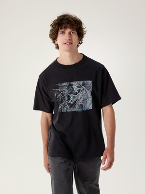 始祖鸟 Arc'teryx Kragg Cotton Lithographica Shirt SS M's 宽松版 印石版 短袖T恤