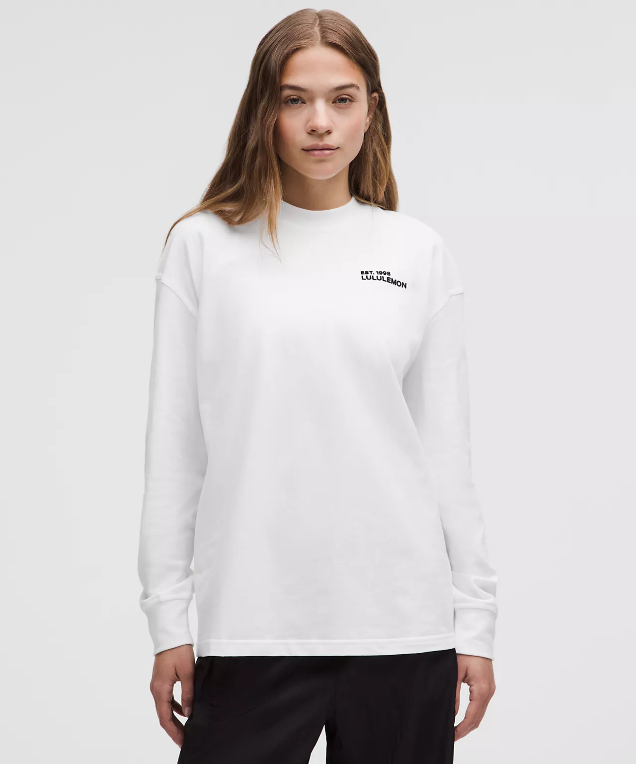 露露 LULU Heavyweight Cotton Crewneck Long-Sleeve Shirt &nbsp;加厚棉质圆领长袖衬衫